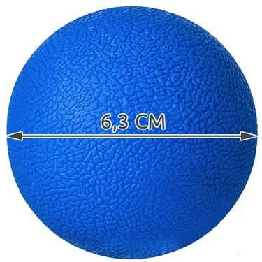Contes Massage Ball 6cm 03574 Blu Gomma Dura Trigger Point