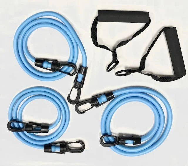 Contes Fitness Resistance Bands Set 818 - 3 Blue Resistance Tubes