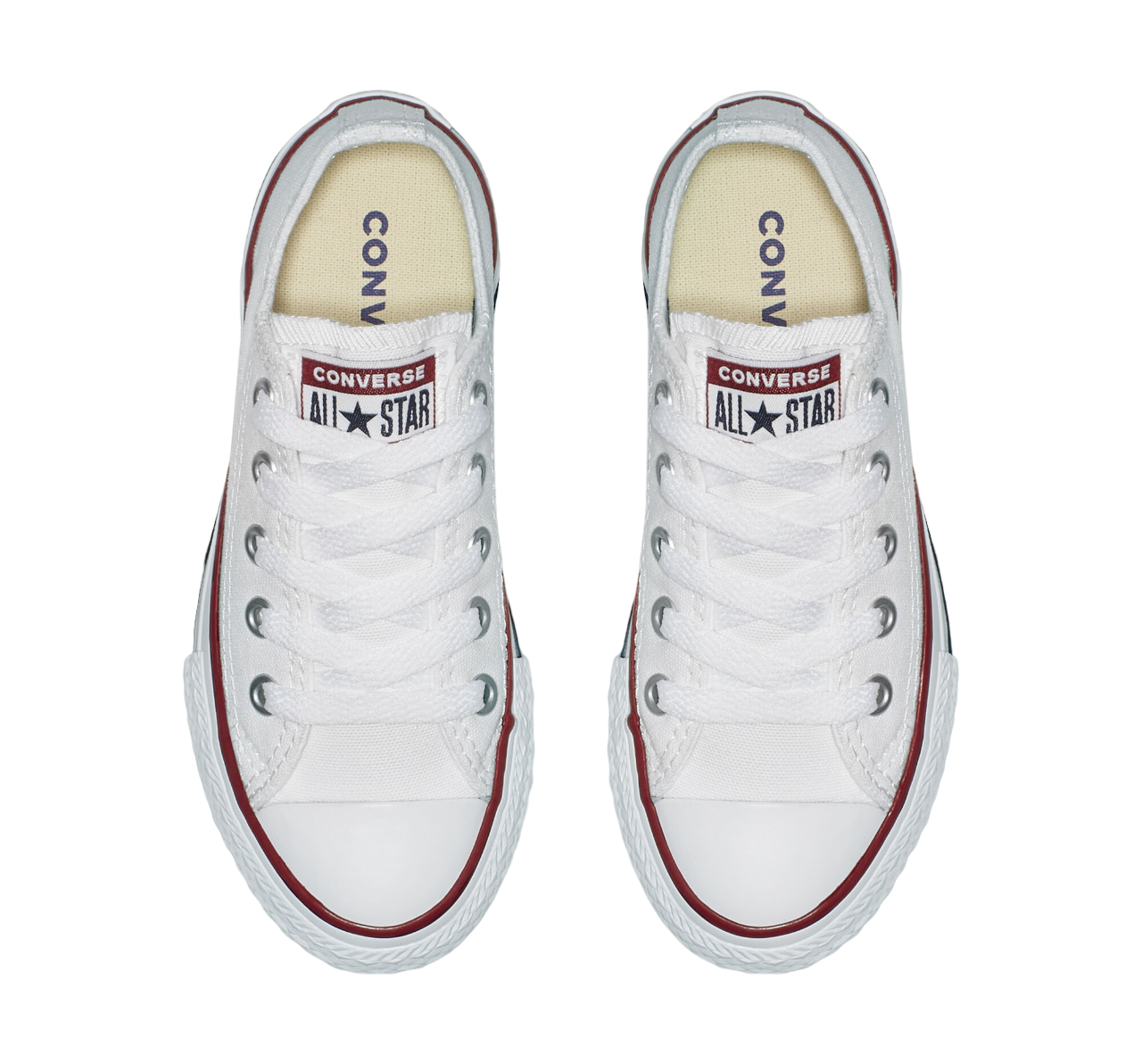 Converse All Star Chuck Taylor Classic Low Ox Junior Tela 3J256C | Sneakers bianca