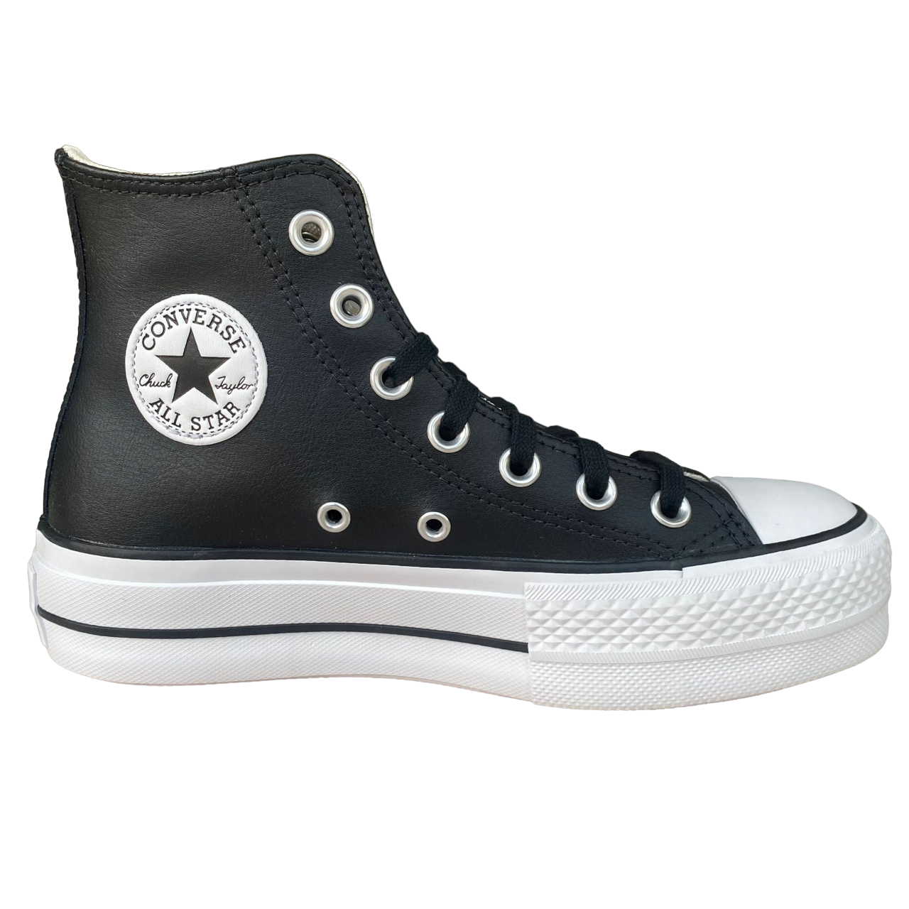 Converse All Star Chuck Taylor Donna in Pelle 561675C | Sneakers alte nere