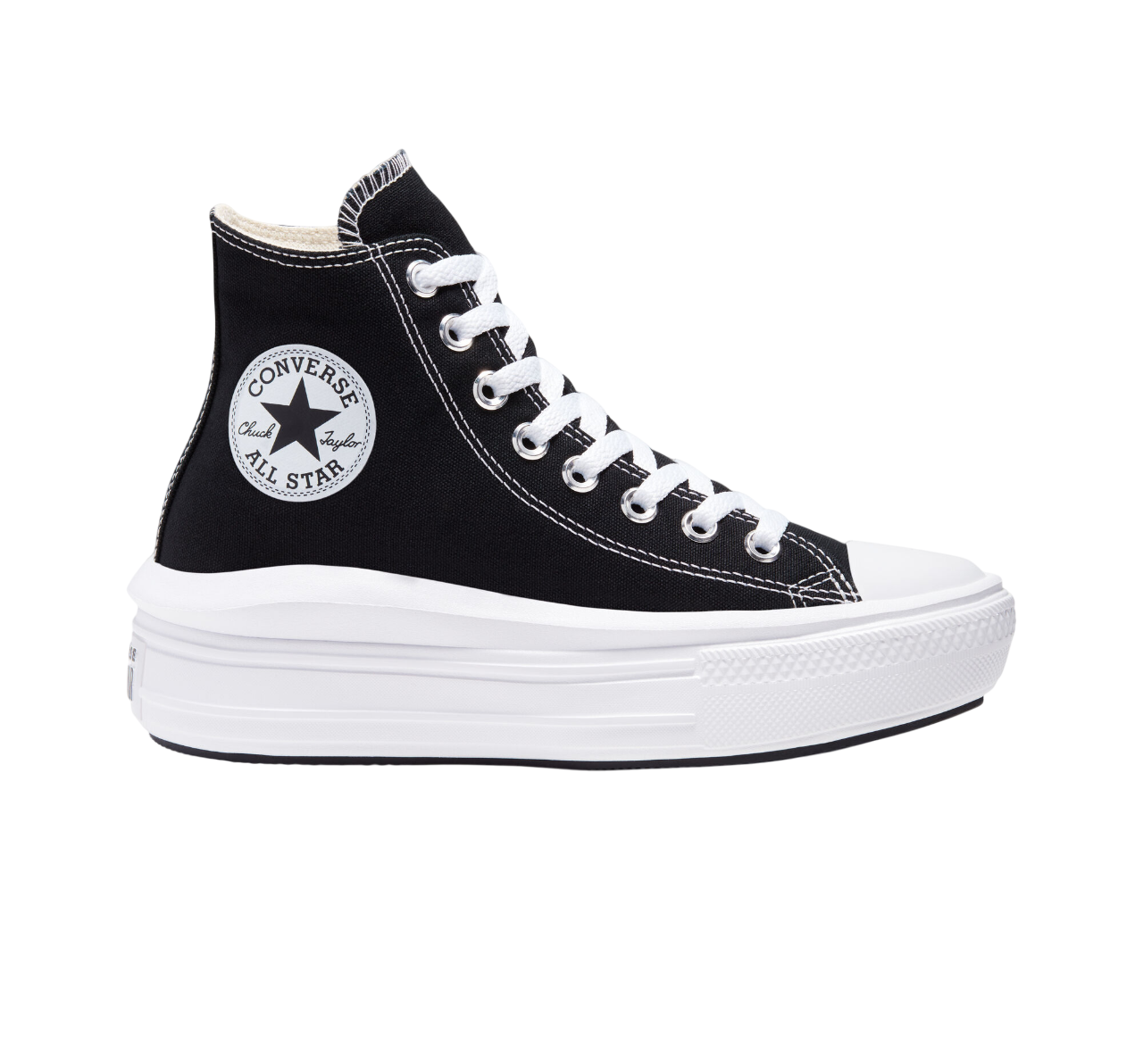 Sneakers Converse All Star Chuck Taylor Move Donna 568497C nere alte in tela con tecnologia Move