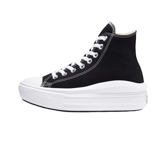 Sneakers Converse All Star Chuck Taylor Move Donna 568497C nere alte in tela con tecnologia Move, vista esterna