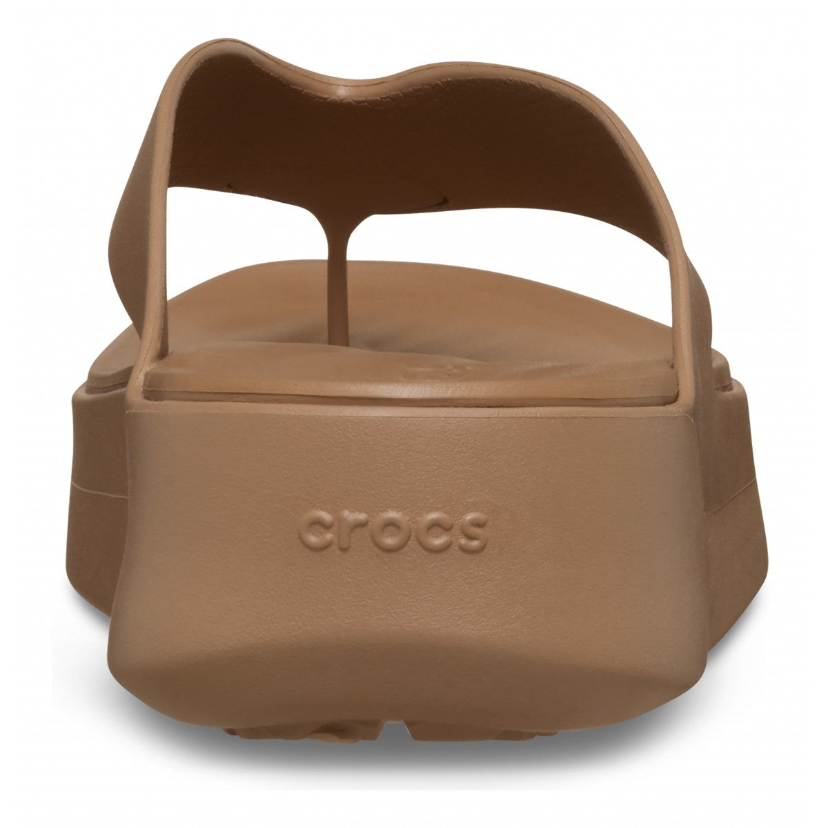 Crocs sandalo infradito da donna Getaway Platform Flip 209410-2JJ Milk Chocolate