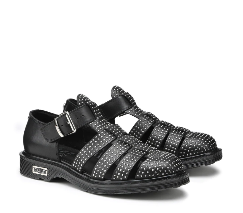 Cult Sandalo Donna Sabbath Nero con Borchie - CLW338503