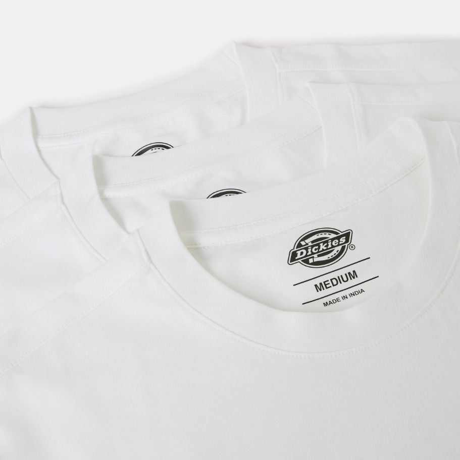 Dickies 3 magliette maniche corte da uomo DK621091WHX1 bianco
