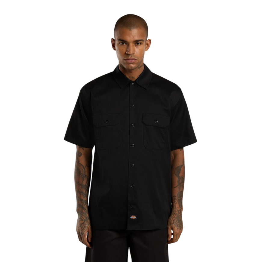 Dickies Camicia Manica Corta Uomo Work Nera DK0A4XK7BLK1