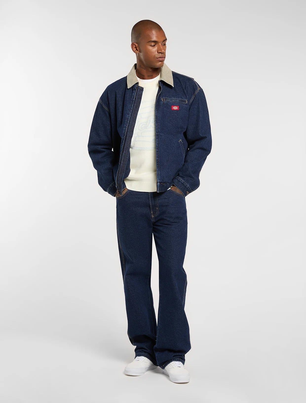 Dickies Giubbino in Jeans da Uomo Painter DK0A88EG0DD1 Blu