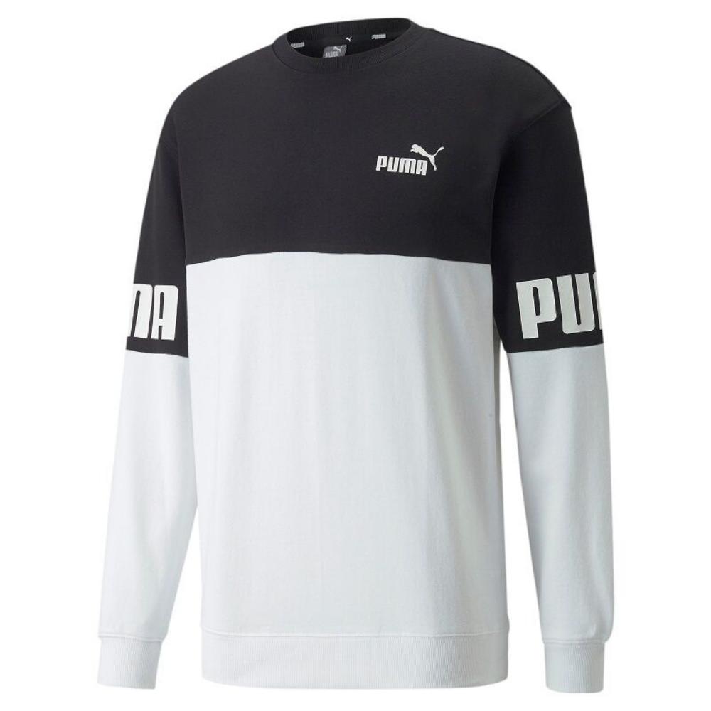 Puma Colorblock Crew Neck Sweatshirt 848008 01 black-white