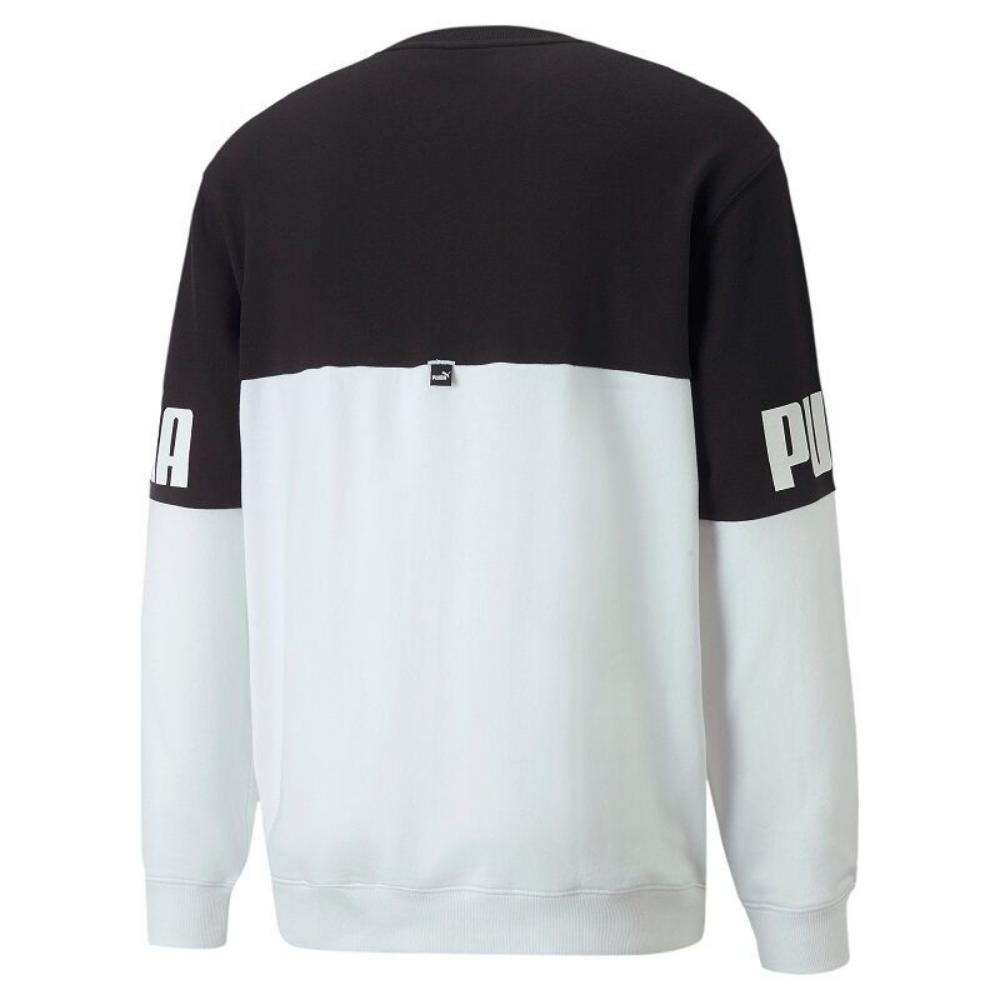 Puma Colorblock Crew Neck Sweatshirt 848008 01 black-white