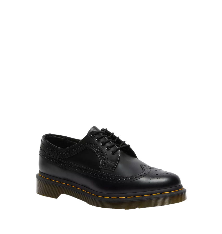 Dr. Martens 3989 Brogue Nero - Scarpa Elegante Pelle Smooth Unisex
