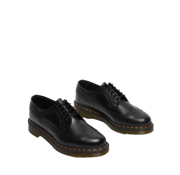 Dr. Martens 3989 Brogue Nero - Scarpa Elegante Pelle Smooth Unisex