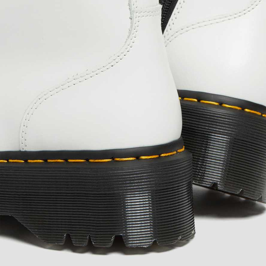 Dr. Martens Anfibio Donna Jadon Zeppa 15265100 Bianco Lucido