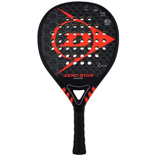 Racchetta da padel Dunlop Aero-Star Junior NH 10312152 leggera con telaio in fibra di vetro e nucleo Soft EVA ideale per giovani giocatori