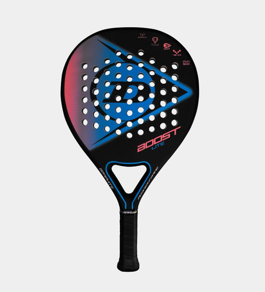 Racchetta da padel Dunlop Boost Lite NH 10325873 ultraleggera con telaio in carbonio 100% e tecnologia Vibro Pods per massimo controllo