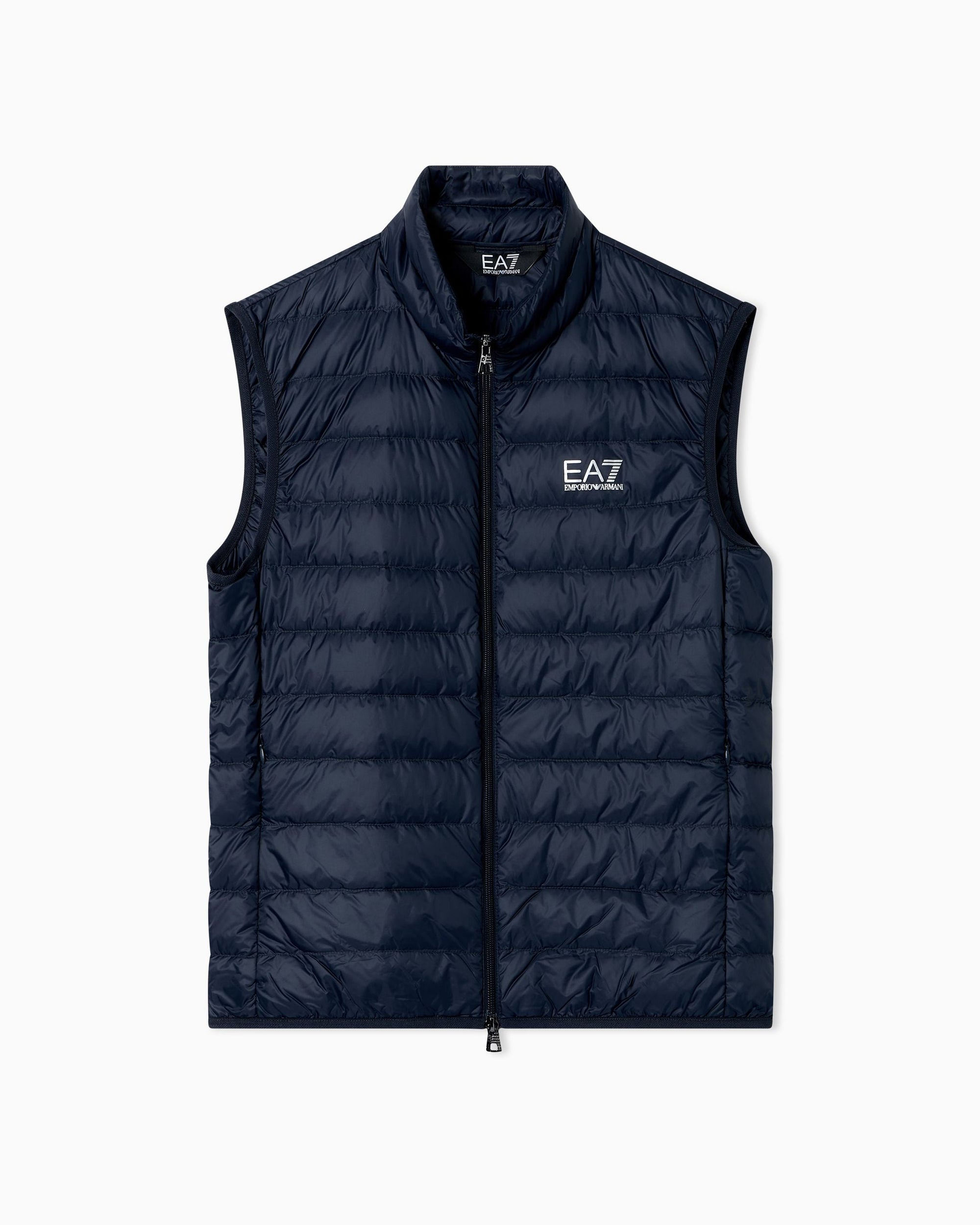 EA7 Emporio Armani Gilet Piumino Uomo Blu Packable Core Identity 8NPQ06 PNGPZ