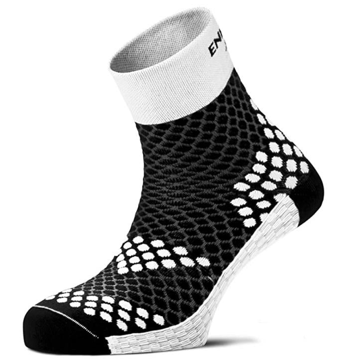 Enforma Running Socks Barcelona R41093 White Black Compression