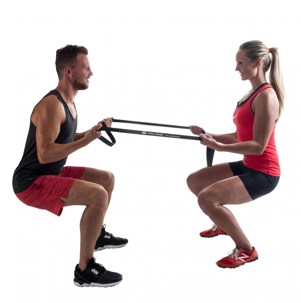 2Improve PRO Resistance Band Heavy P2I200110 45-50kg Black Latex