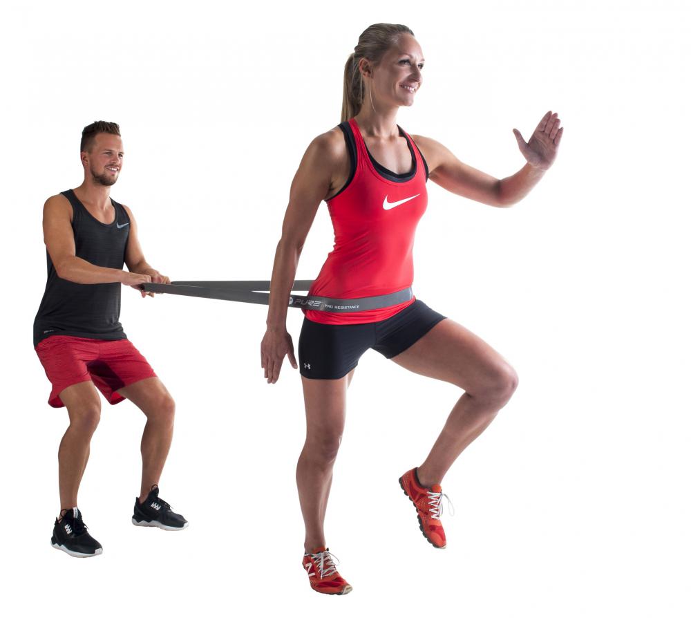 2Improve PRO Resistance Band Heavy P2I200110 45-50kg Black Latex