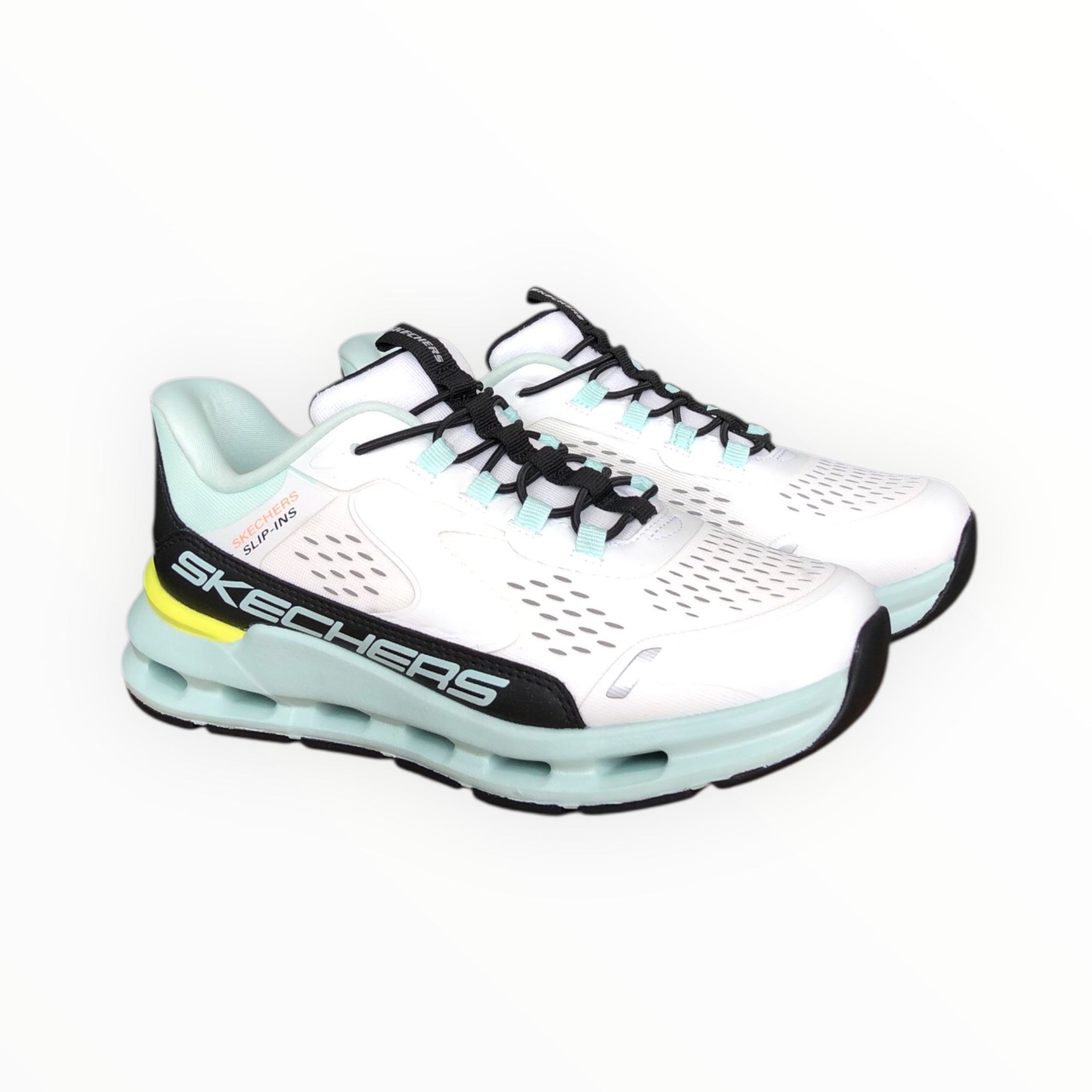Skechers Glide-Step Vista Lane 303654L WBTQ White/Black/Turquoise
