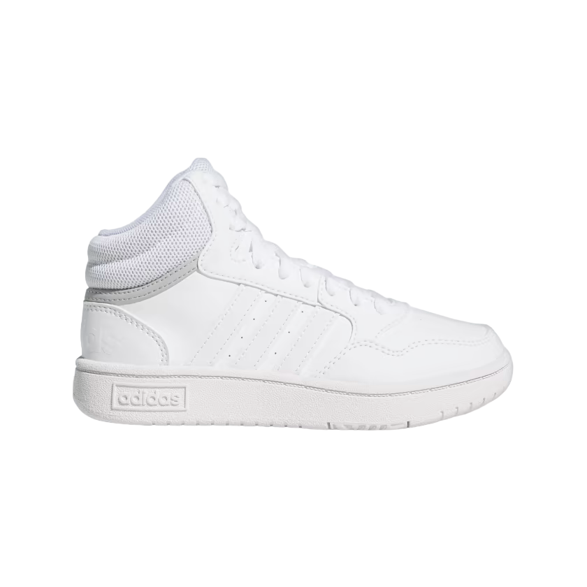 Adidas Hoops Mid 3.0 GW0401 boys' sneakers white grey