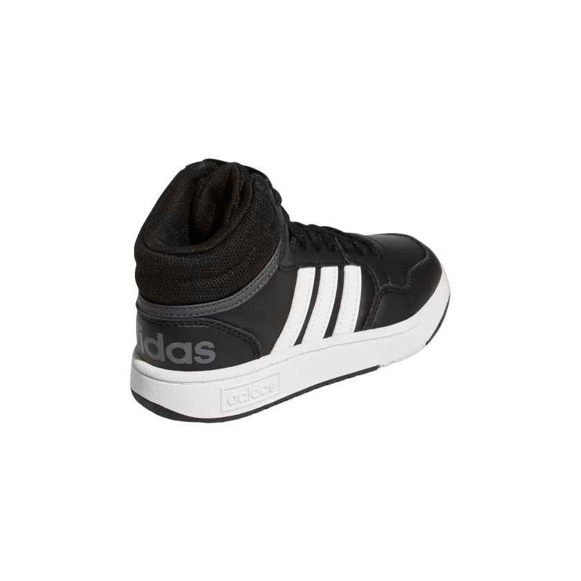Adidas Hoops Mid 3.0 GW0402 kids' sneakers black-white