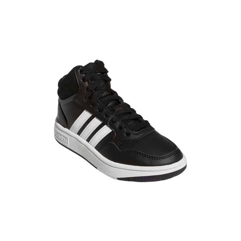 Adidas Hoops Mid 3.0 GW0402 kids' sneakers black-white