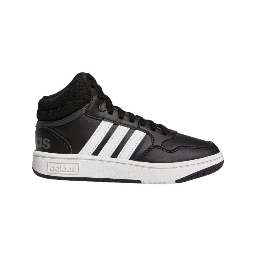 Adidas Hoops Mid 3.0 GW0402 kids' sneakers black-white