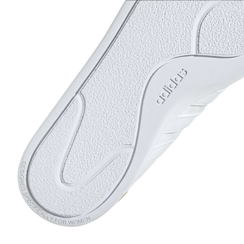 Adidas women's wedge platform sneakers Court Platform GW9786 white-gold