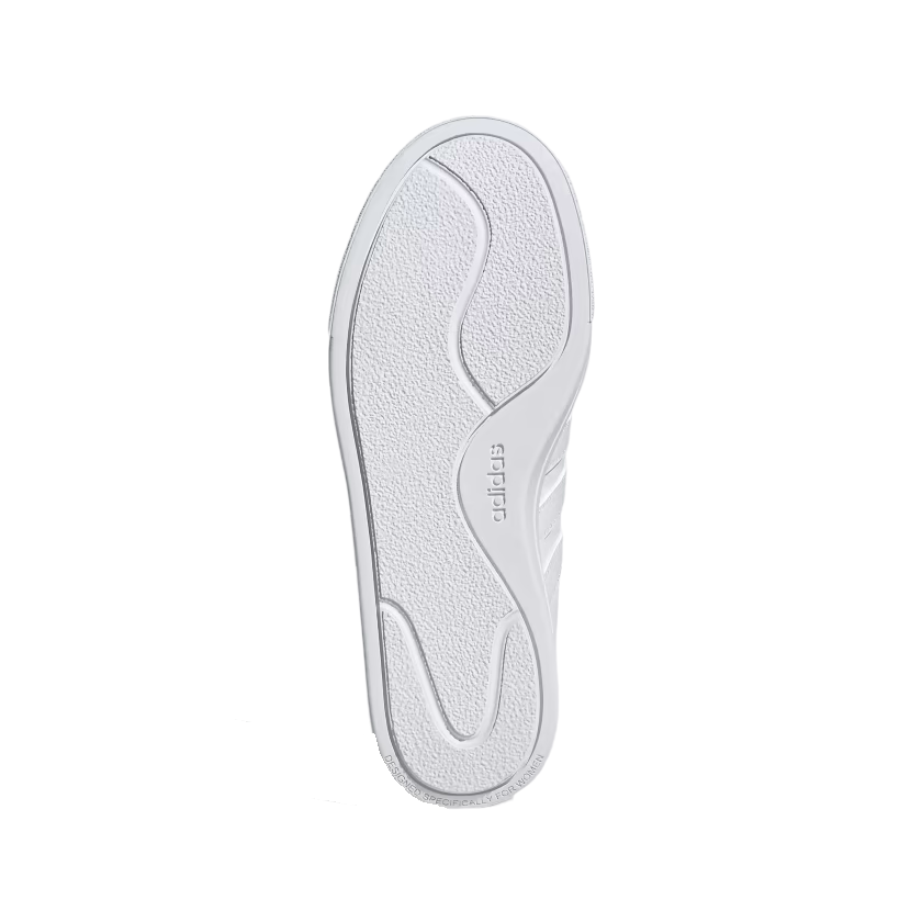 Adidas women's wedge platform sneakers Court Platform GW9786 white-gold