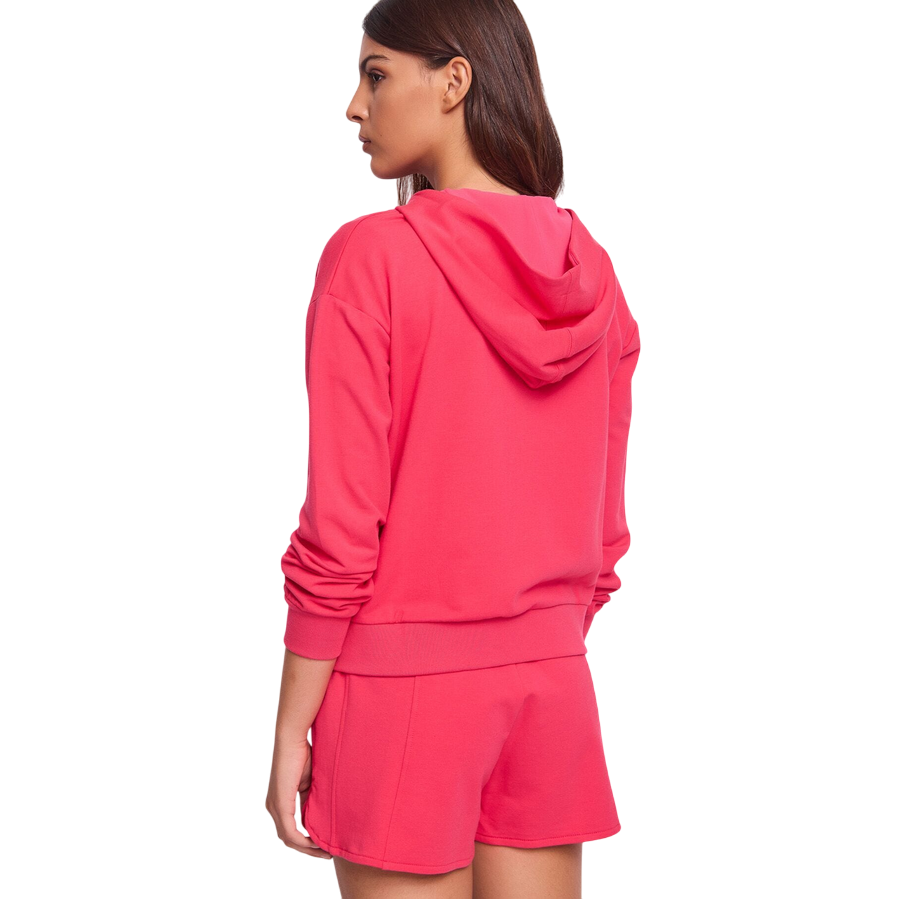 Gaudì Jeans felpa con cappuccio da donna 511BD64001 3435 fucsia