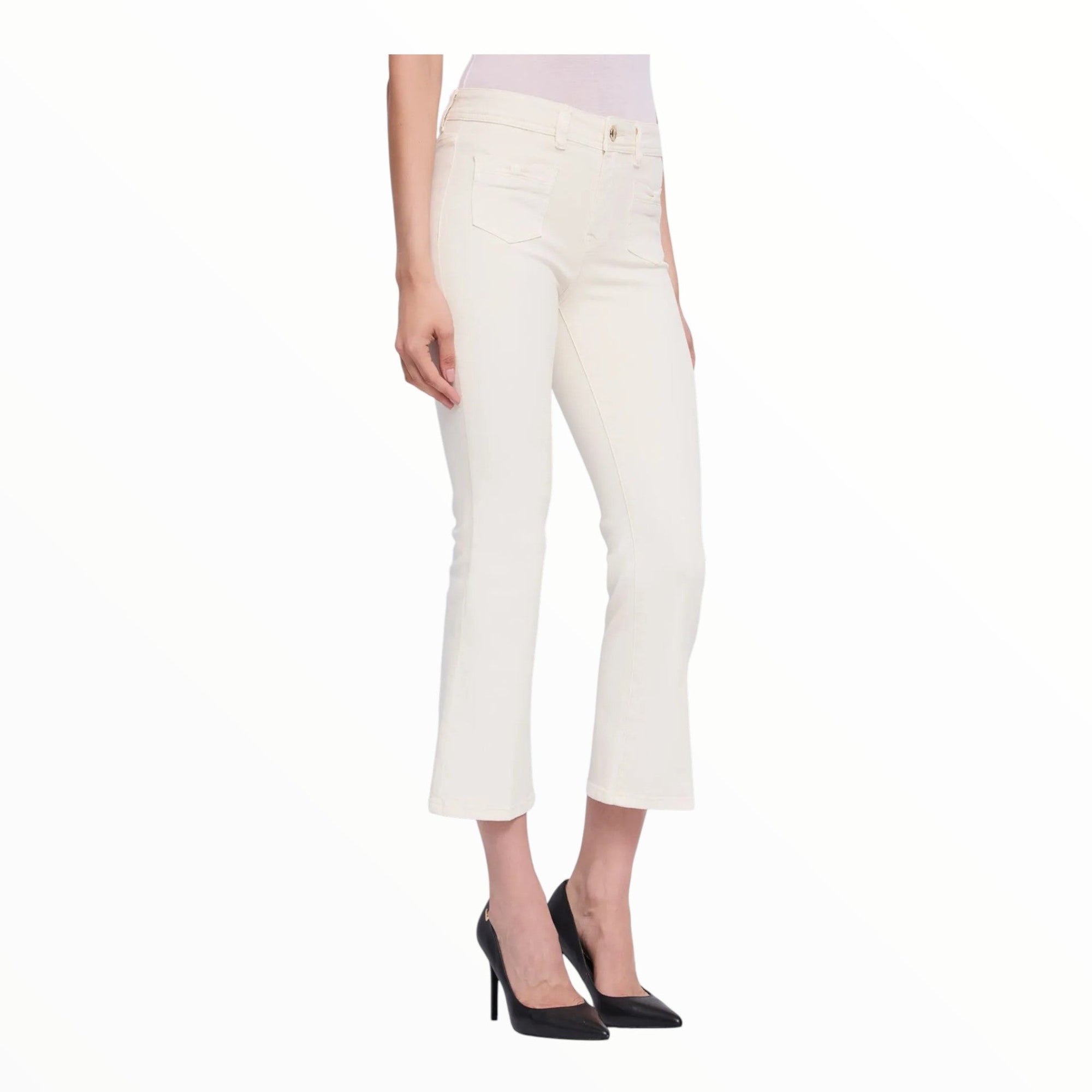 Gaudì Pantaloni 611BD25035 Tofu Flare Cropped Twill Donna