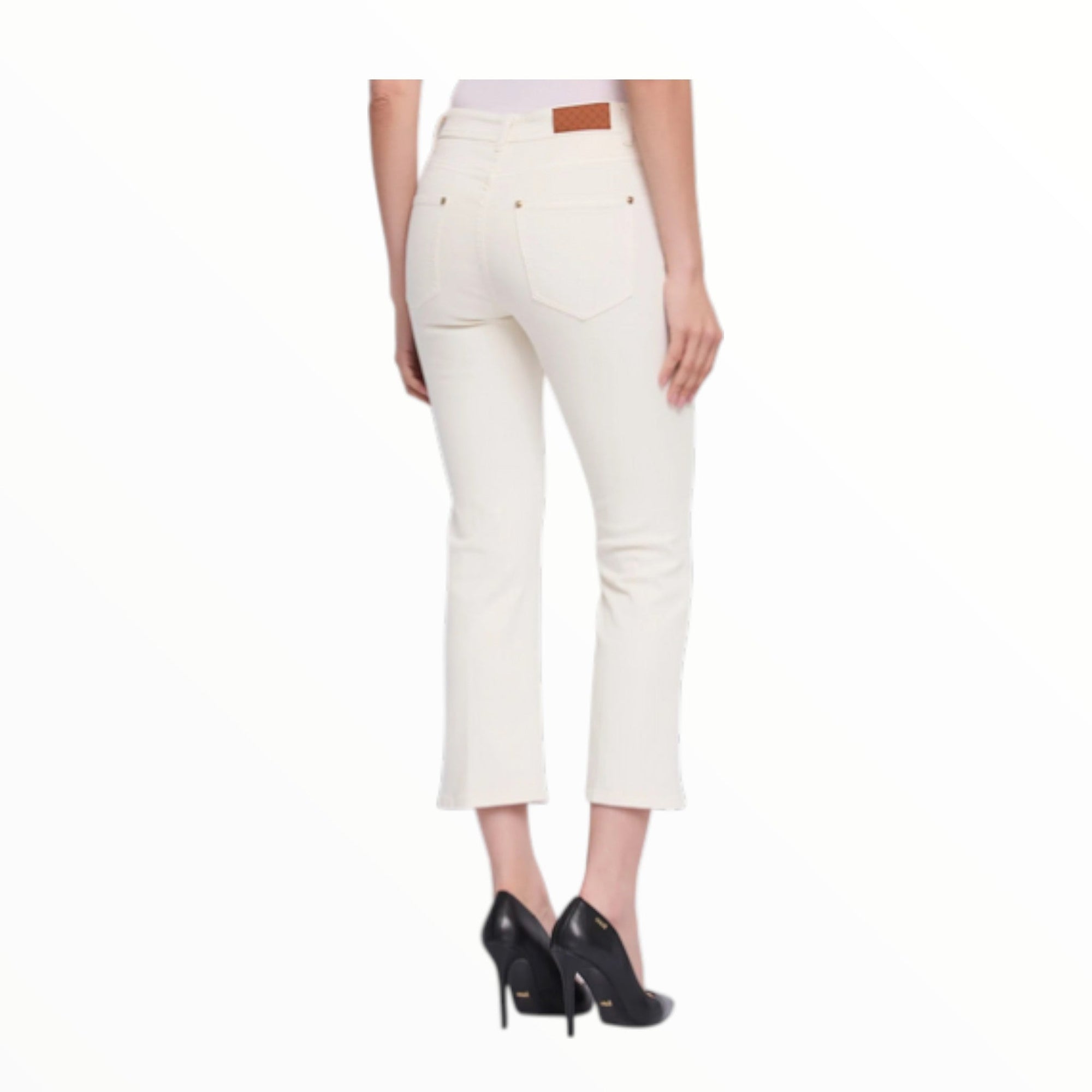 Gaudì Pantaloni 611BD25035 Tofu Flare Cropped Twill Donna