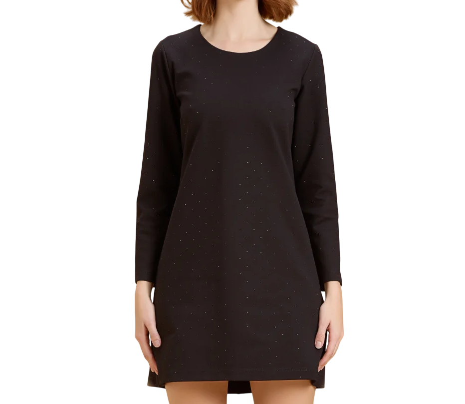 Griffai Abito Donna con Strass DGF5966 Nero – Eleganza Glam