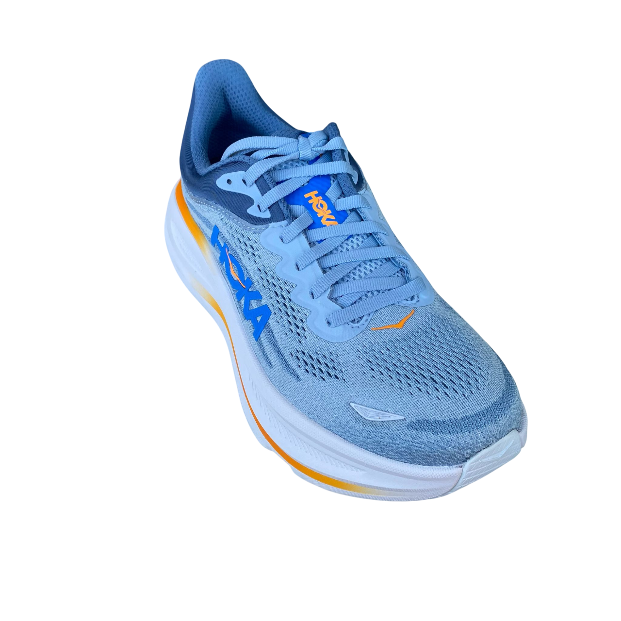 HOKA Bondi 9 1162011-DNP Celeste Grey Orange Men's Running Shoes