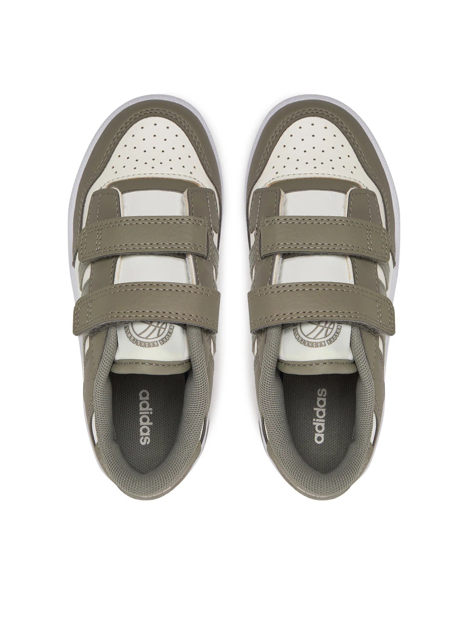 Adidas scarpa sneakers junior con strappo Rapid Court CF C JP7653 verde