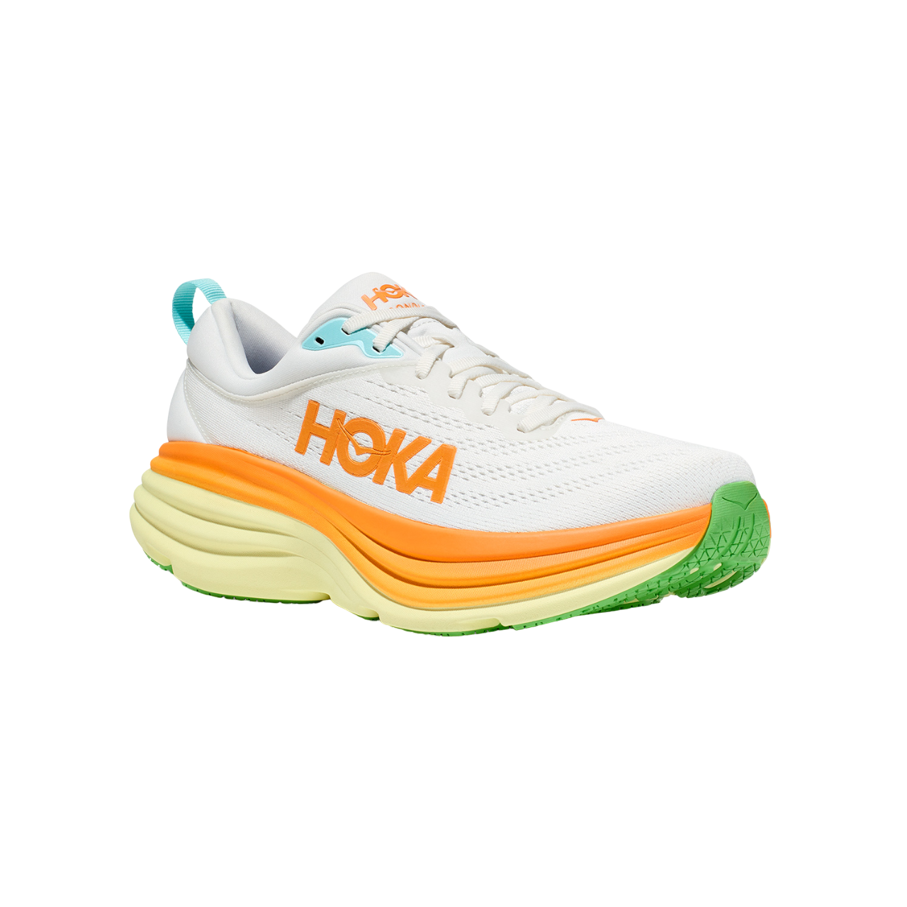 Hoka One One Bondi 8 197634062129 White Sun Men