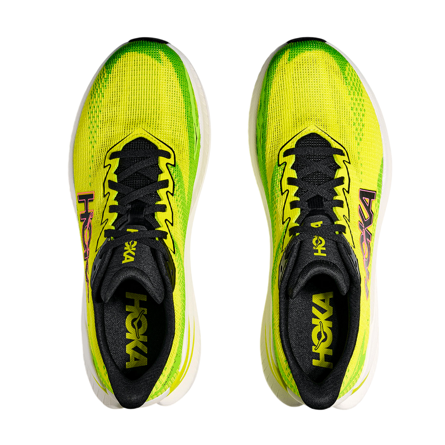 Hoka Mach X 31168720/NNHK Giallo Verde Uomo Scarpa Running Piastra Pebax