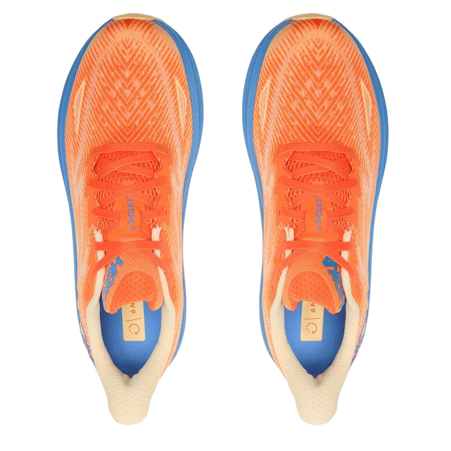 Hoka One One Clifton 9 Youth Running Shoe 1131170 VOIM Impala Orange