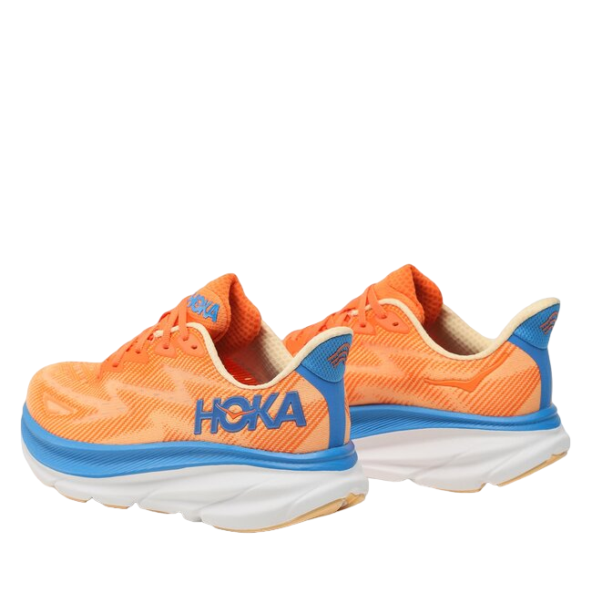 Hoka One One Clifton 9 Youth Running Shoe 1131170 VOIM Impala Orange