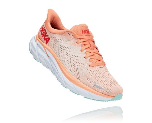 Hoka One One Clifton 8 1119394 Women's Cantaloupe Silver Peony