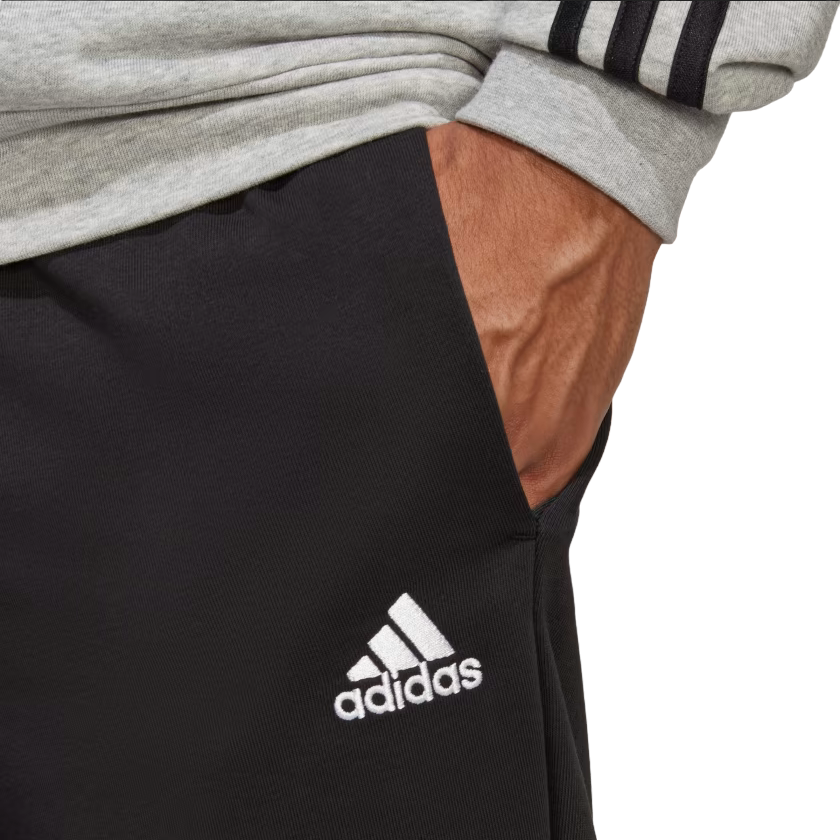 Adidas Men's Basic 3-Stripes French Terry Fleece Tracksuit IC6748 Grey-Black