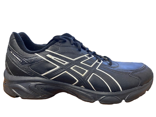 Asics Gel Blackhawk 3 T9D2Y 9090 black leather walking shoe