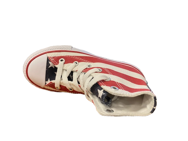 Converse Youth All Star HI 3J254 stars &amp; bars sneakers alta con bandiera