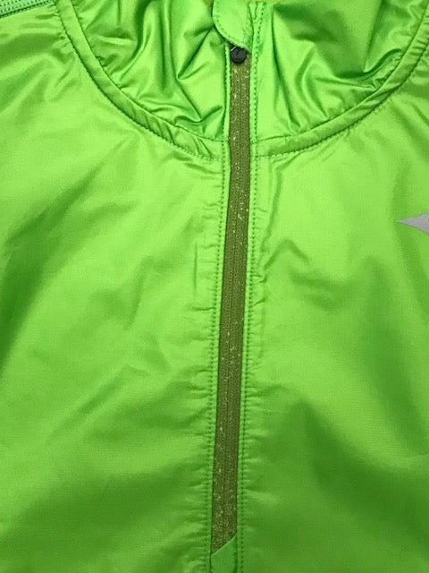 Mizuno Men's Active Hybrid Dry Ls Hz Half-Zip Running Technical Shirt J2GC1525 33 lime green