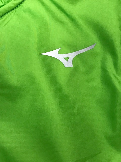 Mizuno Men's Active Hybrid Dry Ls Hz Half-Zip Running Technical Shirt J2GC1525 33 lime green