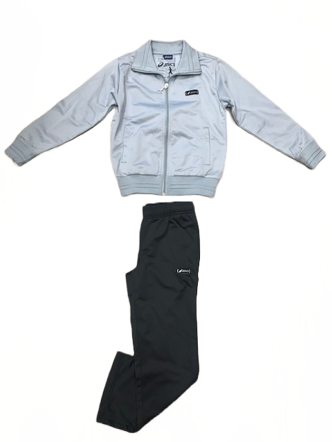 Asics Tuta sportiva da bambino in poliestere Solex 7091A1 celeste-blu