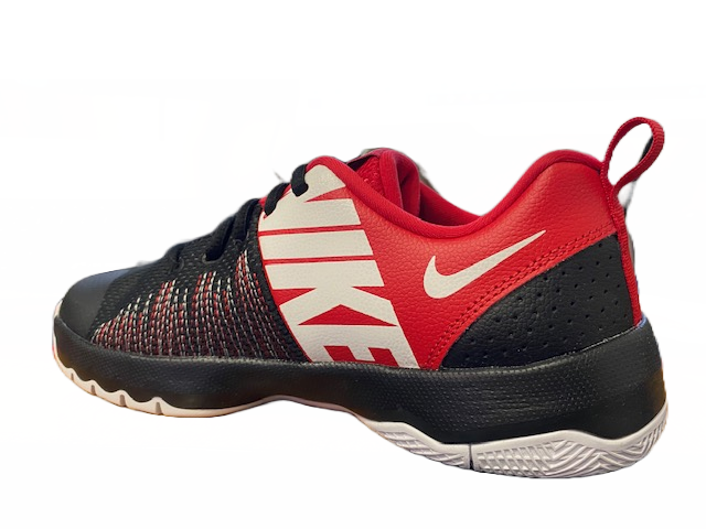 Nike Team Hustle Quick 922680 002 Boys' Basketball Shoe Red Black