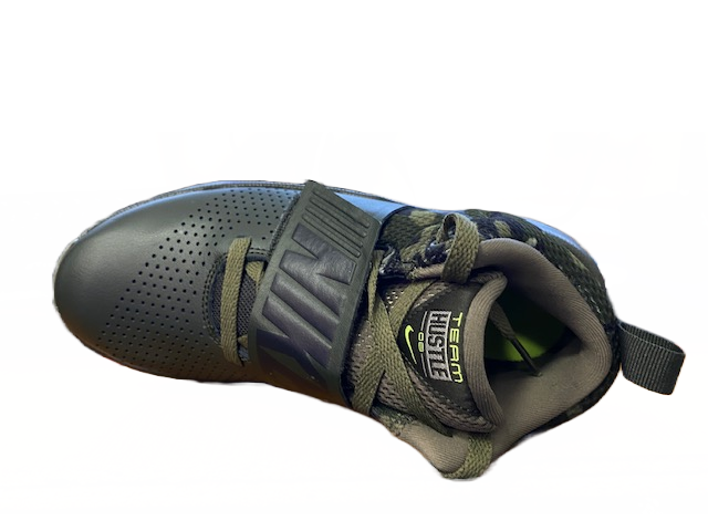 Nike Junior Team Hustle 8 881941 301 Olive Basketball Shoe