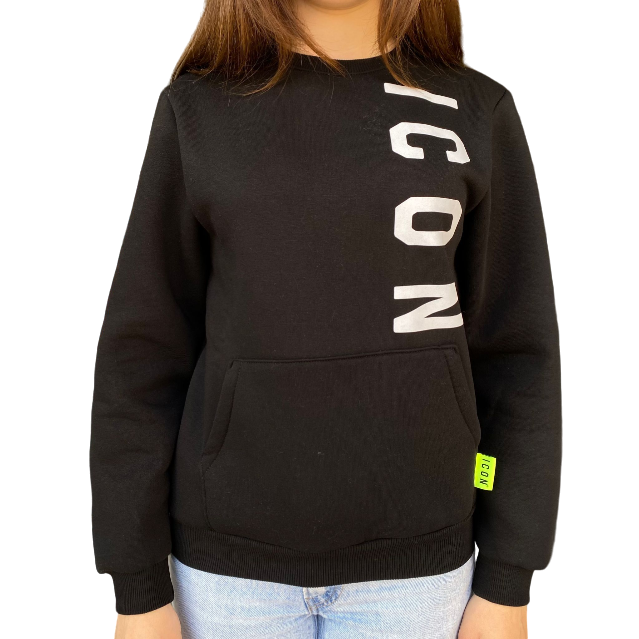 Icon Felpa Girocollo Uomo IBSW00278 Nero Bianco - Cod. 1000001212760
