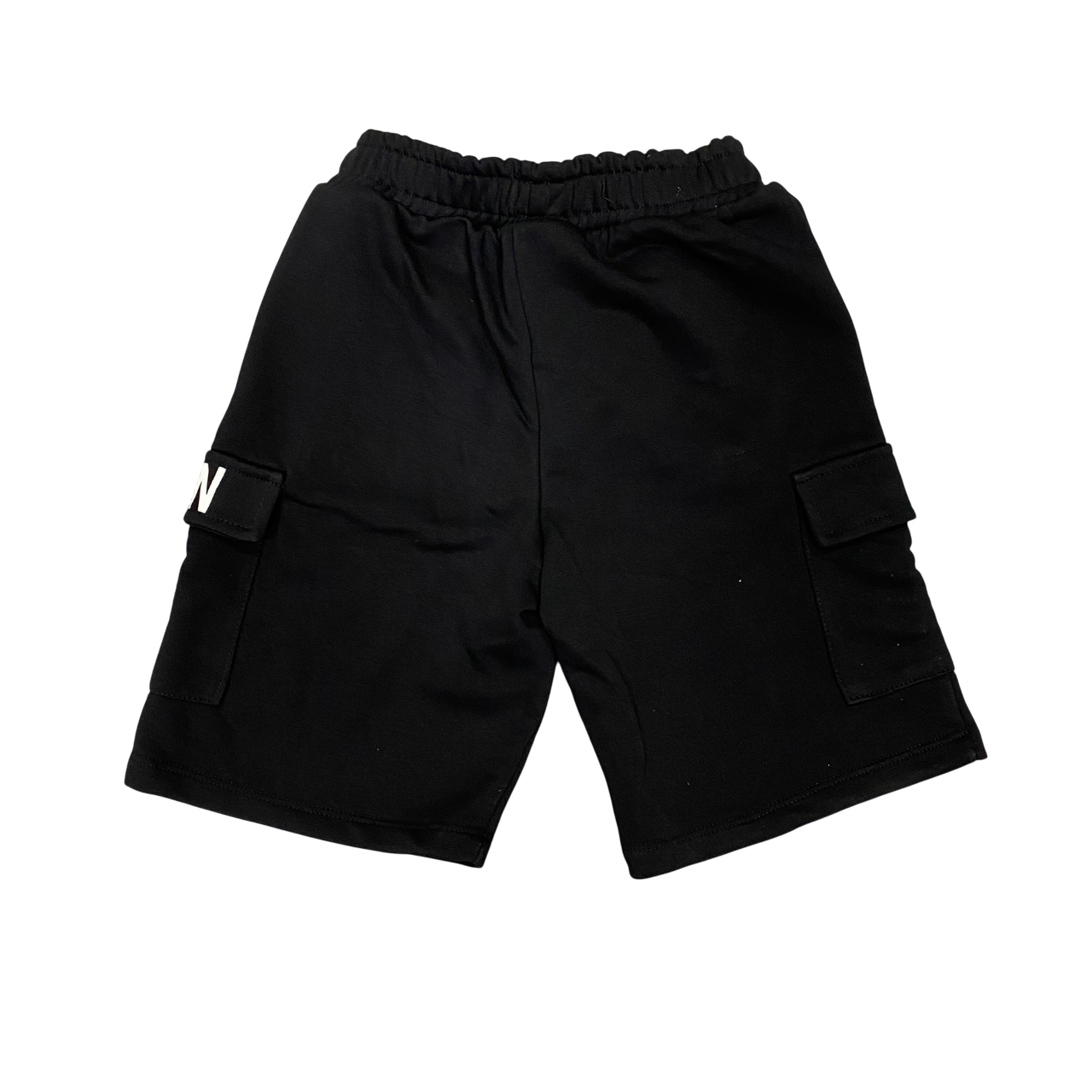 Icon pantaloncino sportivo cargo da ragazzo con logo IBSH00689 nero